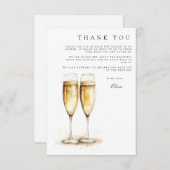 ブランチ&バブリーブライダルシャワーサンキューカード エンクロージャーカード (正面/裏面)