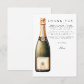 ブランチ&バブリーブライダルシャワーサンキューカード エンクロージャーカード (正面/裏面)