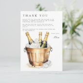 ブランチ&バブリーブライダルシャワーサンキューカード エンクロージャーカード (スタンド正面)