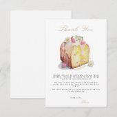 ブランチ&バブリーブライダルシャワーサンキューカード エンクロージャーカード (正面/裏面)