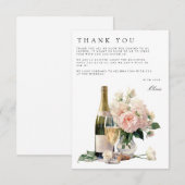 ブランチ&バブリーブライダルシャワーサンキューカード エンクロージャーカード (正面/裏面)