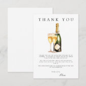 ブランチ&バブリーブライダルシャワーサンキューカード エンクロージャーカード (正面/裏面)