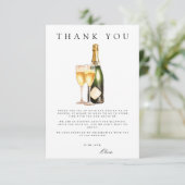 ブランチ&バブリーブライダルシャワーサンキューカード エンクロージャーカード (スタンド正面)