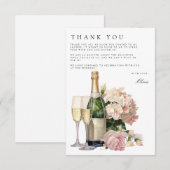 ブランチ&バブリーブライダルシャワーサンキューカード エンクロージャーカード (正面/裏面)
