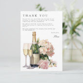 ブランチ&バブリーブライダルシャワーサンキューカード エンクロージャーカード (スタンド正面)