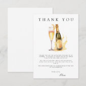 ブランチ&バブリーブライダルシャワーサンキューカード エンクロージャーカード (正面/裏面)