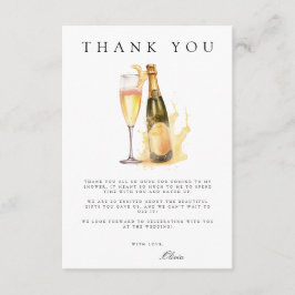 ブランチ&バブリーブライダルシャワーサンキューカード エンクロージャーカード