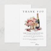 ブランチ&バブリーブライダルシャワーサンキューカード エンクロージャーカード (正面/裏面)
