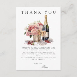ブランチ&バブリーブライダルシャワーサンキューカード エンクロージャーカード