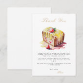 ブランチ&バブリーブライダルシャワーサンキューカード エンクロージャーカード (正面/裏面)