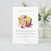 ブランチ&バブリーブライダルシャワーサンキューカード エンクロージャーカード (スタンド正面)