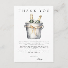 ブランチ&バブリーブライダルシャワーサンキューカード エンクロージャーカード