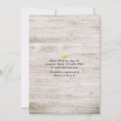 ブランチ&バブリーブライダルシャワーフローラ&ウ素朴ッド 招待状 (裏面)