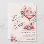 ブランチ&バブリーブライダルシャワーフローラ 招待状 (正面)