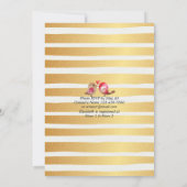 ブランチ&バブリーブライダルシャワーボホフローラフェザー 招待状 (裏面)