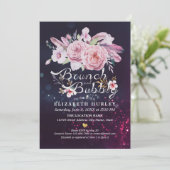 ブランチ&バブリーブライダルシャワーボホフローラフェザー 招待状 (スタンド正面)
