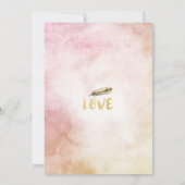 ブランチ&バブリーブライダルシャワーボホフローラフェザー 招待状 (裏面)