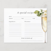 ブランチ&バブリーブライダルシャワーレシピカード (正面)