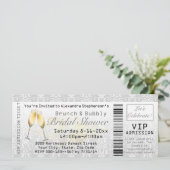 ブランチ&バブリーブライダルシャワー入場チケット 招待状 (スタンド正面)