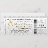ブランチ&バブリーブライダルシャワー入場チケット 招待状 (正面)