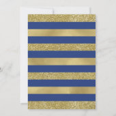 ブランチ&バブリーブライダルシャワー招待状フェイク金ゴールド 招待状 (裏面)