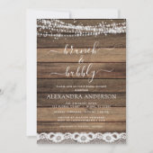 ブランチ&バブリーブライダルシャワー素朴ファームハウス 招待状 (正面)