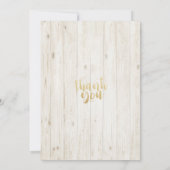 ブランチ&バブリーブライダルシャワー金ゴールドパイナップルウッド 招待状 (裏面)