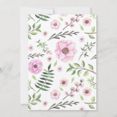 ブランチ&バブリーブライダルシャワー パーソナライズされた 招待状 (裏面)