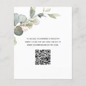 ブランチ&バブリーブライダルシャワーQRコード招待状 (裏面)