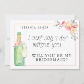 ブランチ&バブリーブライダルブルンチブリーズメイドカード 招待状 (正面)