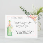 ブランチ&バブリーブライダルブルンチブリーズメイドカード 招待状 (スタンド正面)