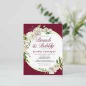 ブランチ&バブリーブルゴーニュフローラブライダルシャワー ポストカード (スタンド正面)