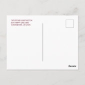 ブランチ&バブリーブルゴーニュフローラブライダルシャワー ポストカード (裏面)