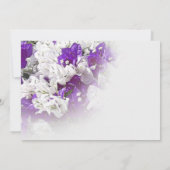 ブランチ&バブリーホワイトパープル結婚式招待状 招待状 (裏面)