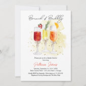 ブランチ&バブリーミモザブライダルシャワー 招待状 (正面)