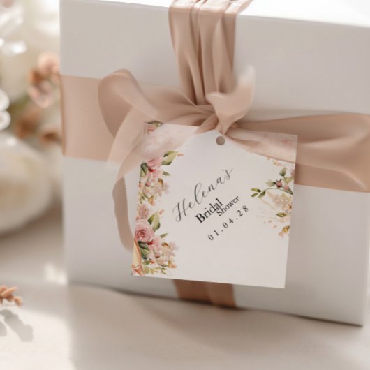 ブランチ&バブリーメッセージカード | フローラブライダルシャワー フェイバータグ