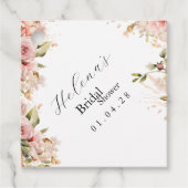 ブランチ&バブリーメッセージカード | フローラブライダルシャワー フェイバータグ (正面)