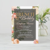 ブランチ&バブリーヴィンテージフローラブライダルシャワー 招待状 (スタンド正面)