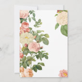 ブランチ&バブリーヴィンテージフローラブライダルシャワー 招待状 (裏面)