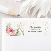 ブランチ&バブリー差出人住所ラベルピンクフローラ ラベル (インサイチュ)