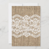 ブランチ&バブリー招待状サンフラワーラスティック 招待状 (裏面)