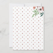 ブランチ&バブリー秋の花ブライダルシャワー 招待状 (裏面)