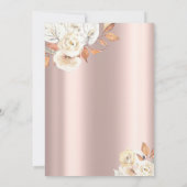 ブランチ&バブリー秋の花ブライダルシャワー 招待状 (裏面)