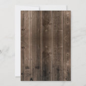 ブランチ&バブリー素朴ベビーズブレスブライダルシャワー 招待状 (裏面)