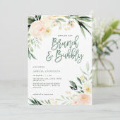 ブランチ&バブリー緑と桃の水色フローラ (スタンド正面)