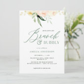 ブランチ&バブリー緑と桃の水色フローラ (スタンド正面)