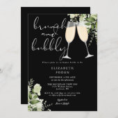 ブランチ&バブリー緑ブライダルシャワー 招待状 (正面/裏面)