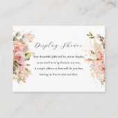 ブランチ&バブリー表示カード | フローラ エンクロージャーカード (正面)