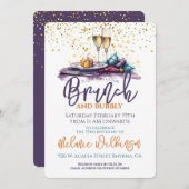 ブランチ&バブリー誕生日パーティー 招待状 (正面/裏面)