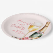 ブランチ&バブリー誕生日ブランチウェルカムサイン ペーパープレート (アングル)